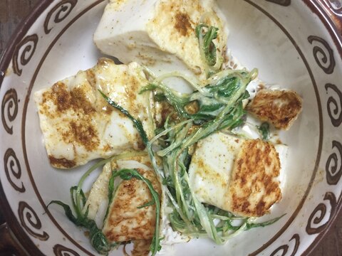 焼き豆腐と水菜